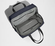 Empty Everywhere Bag, showing the interior organization with multiple slip pockets, zippered pocket, and key leash