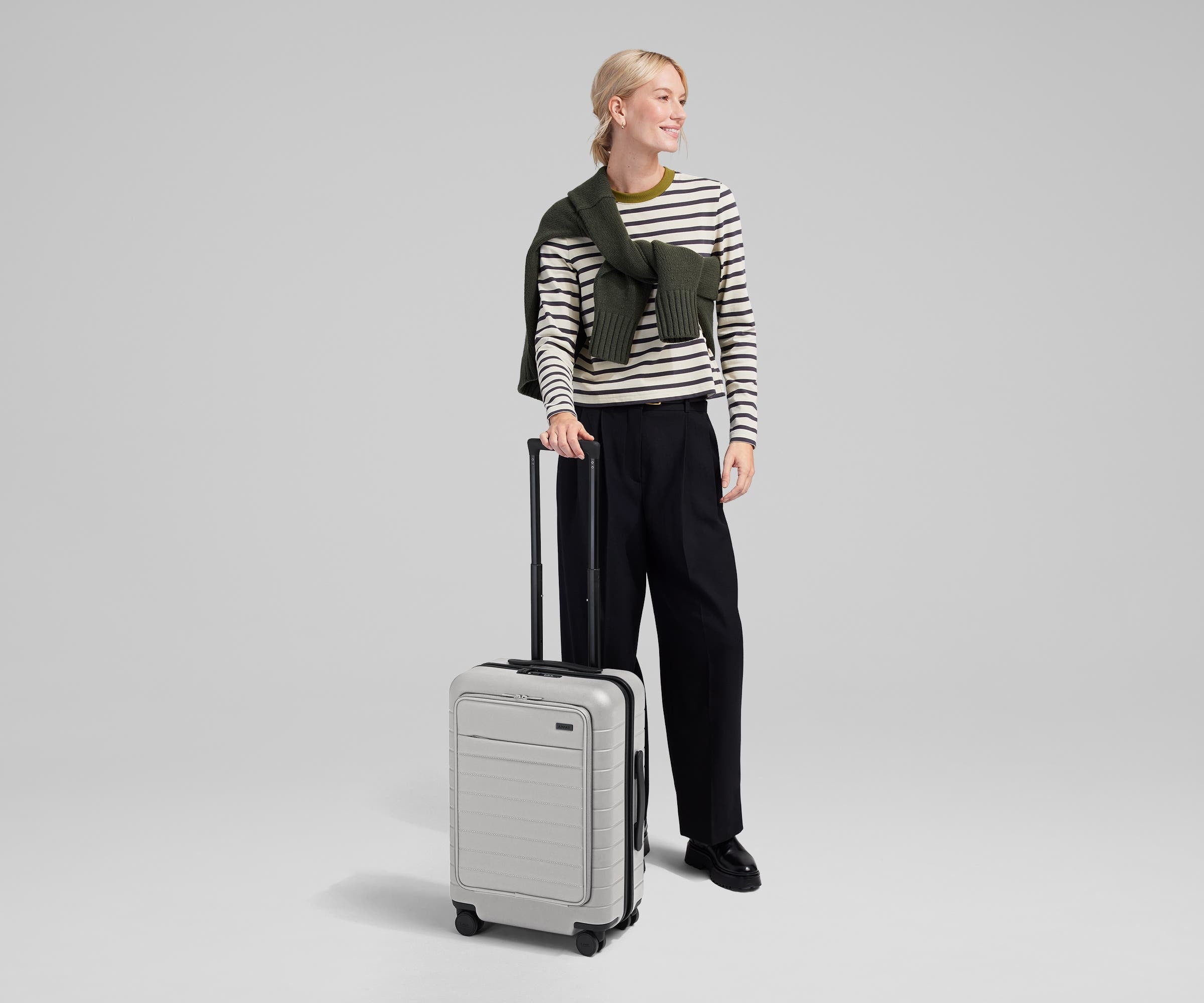 The Front Pocket Bigger Carry-On | Cloud Gray