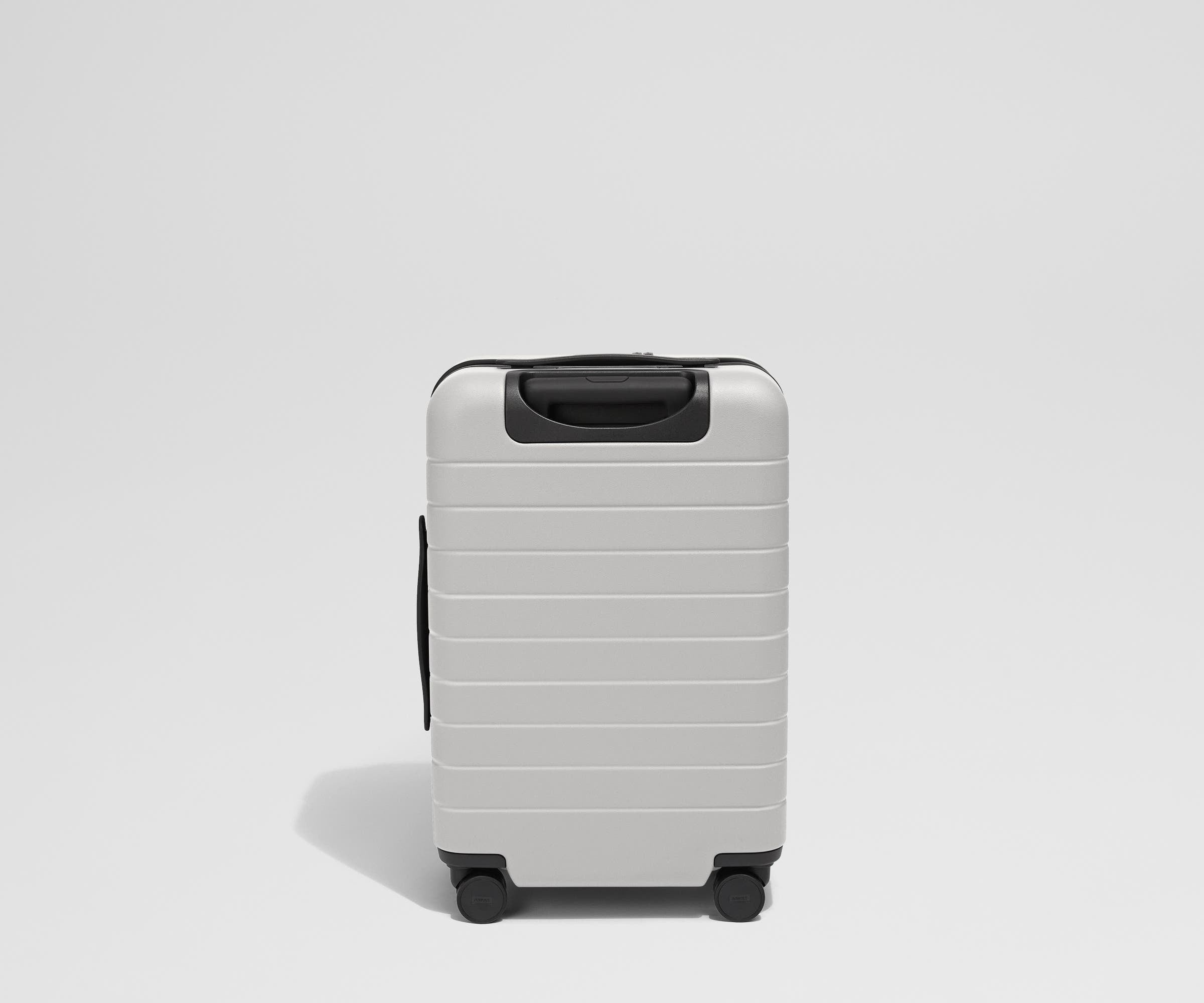 Back product view of The Front Pocket Carry-On suitcase in Cloud Gray