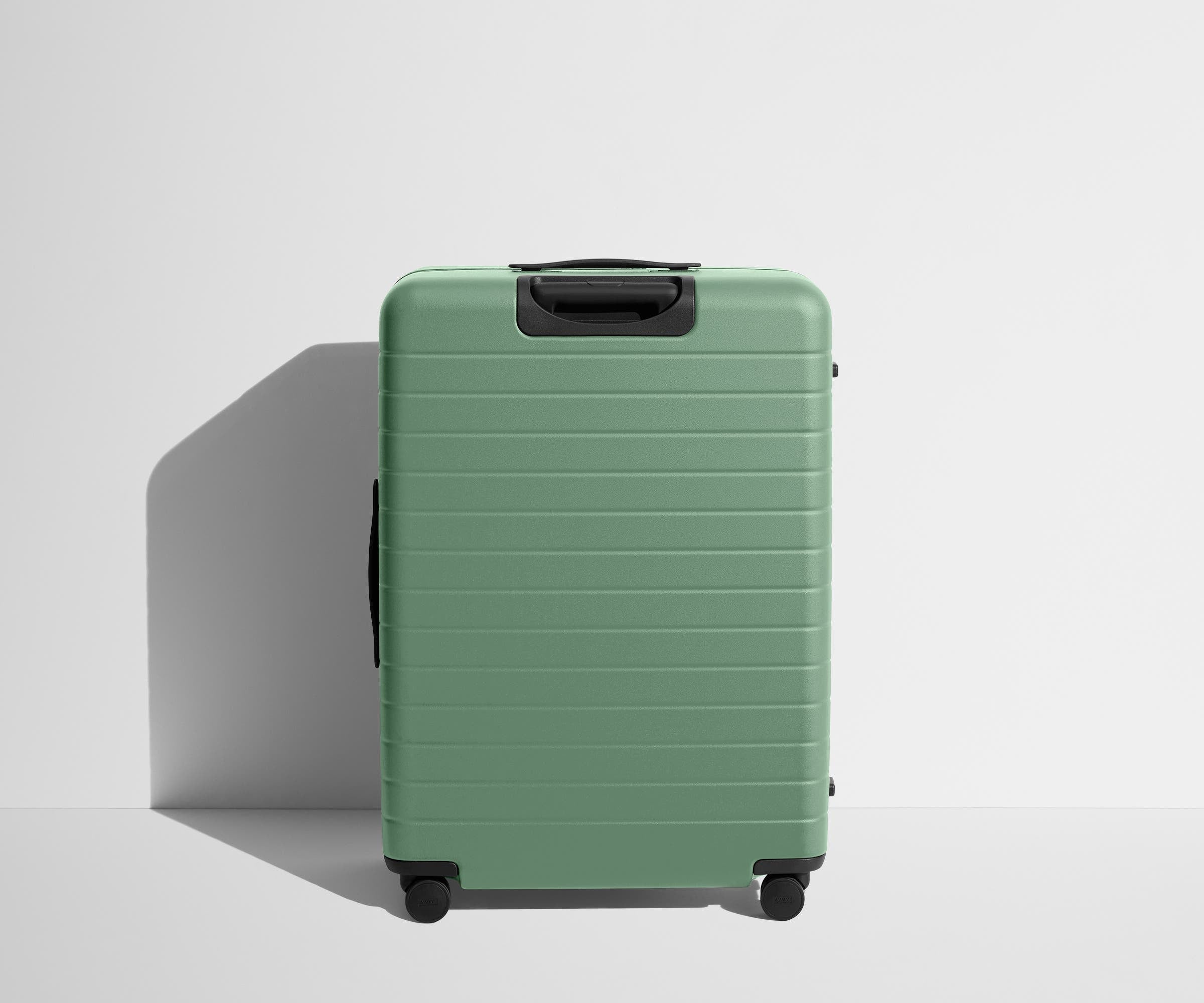 Back product view of The Large suitcase in Sea Green