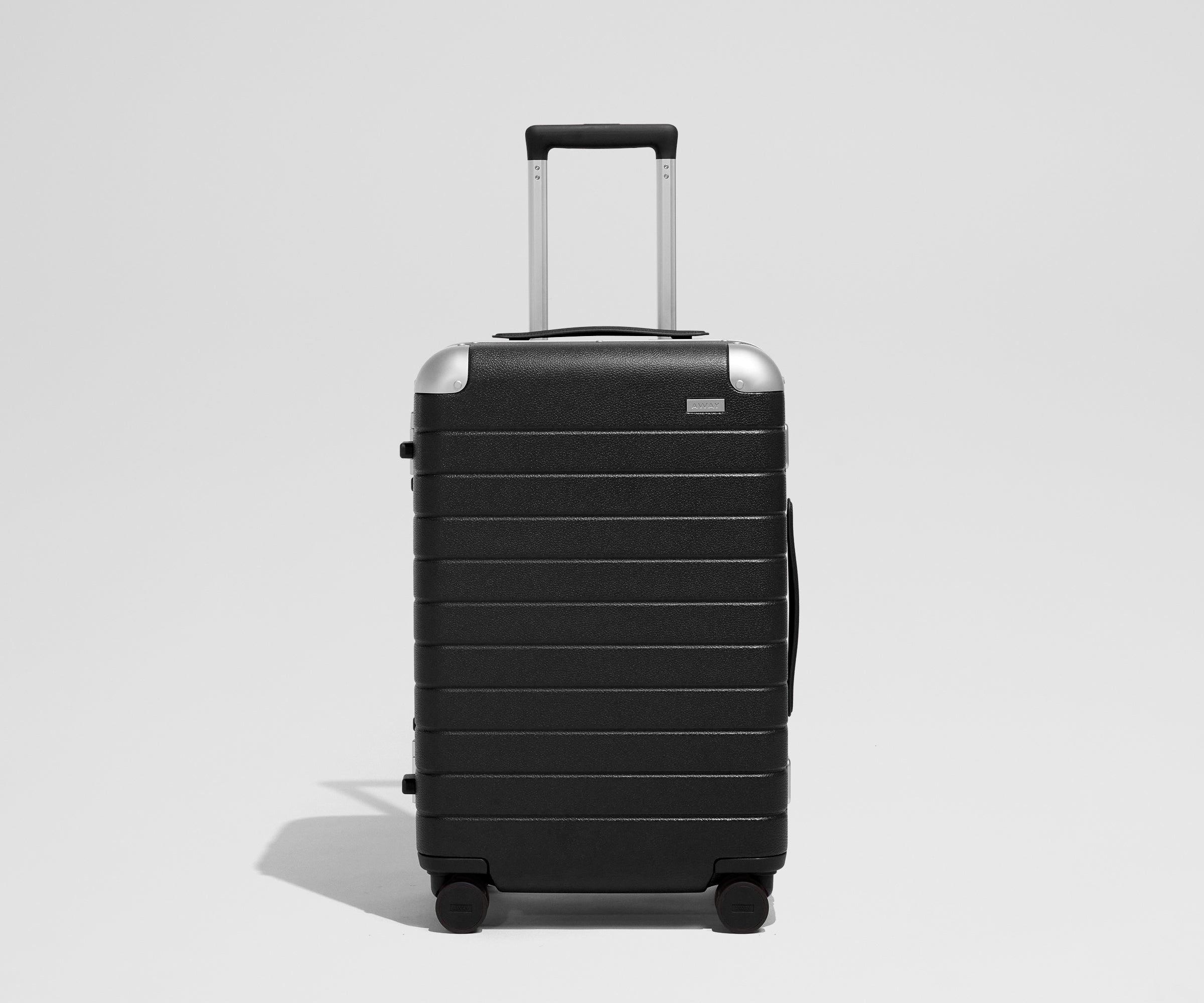 The Aluminum Edge Bigger Carry-On in Jet Black