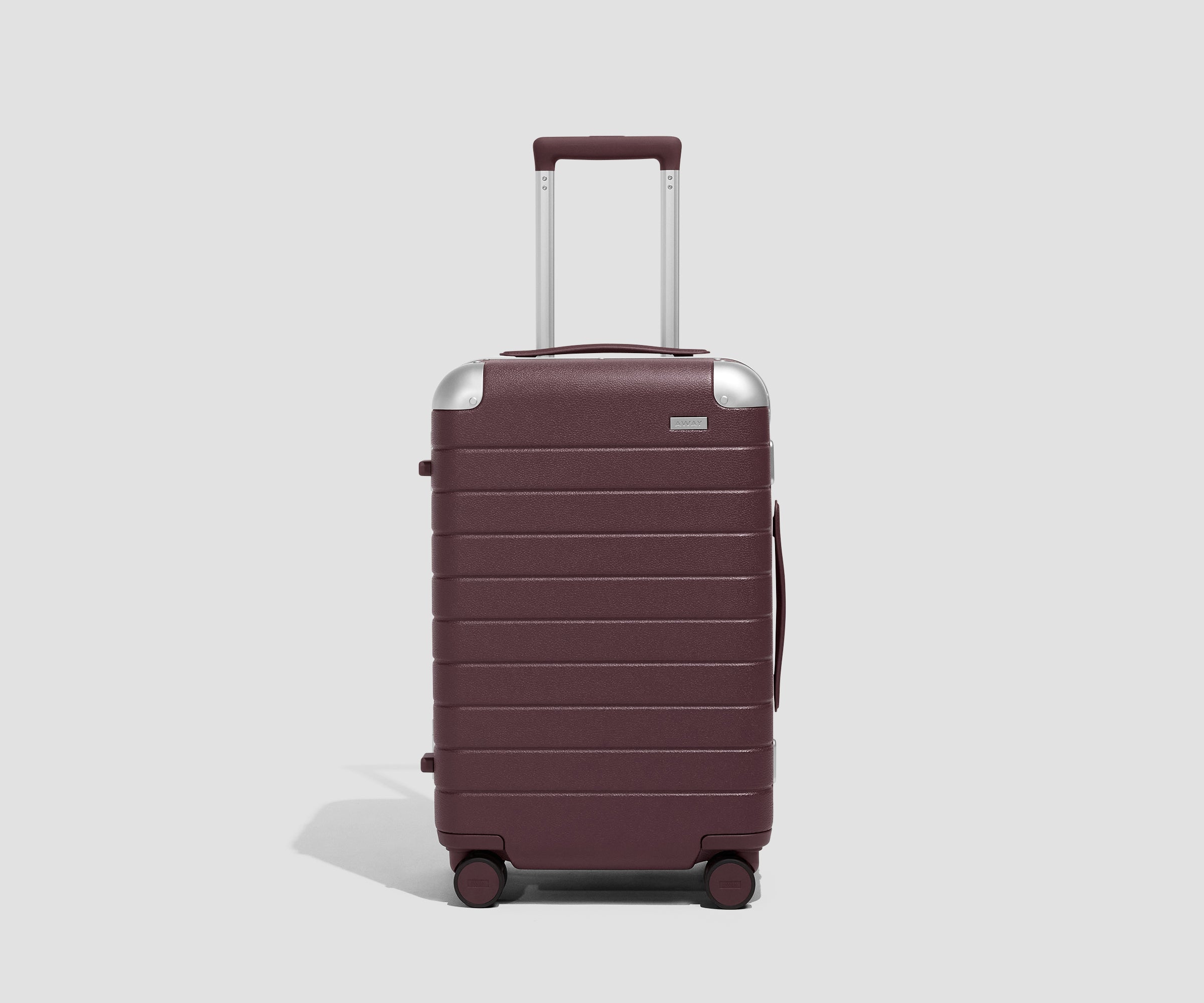 The Aluminum Edge Carry-On in Oxblood Red