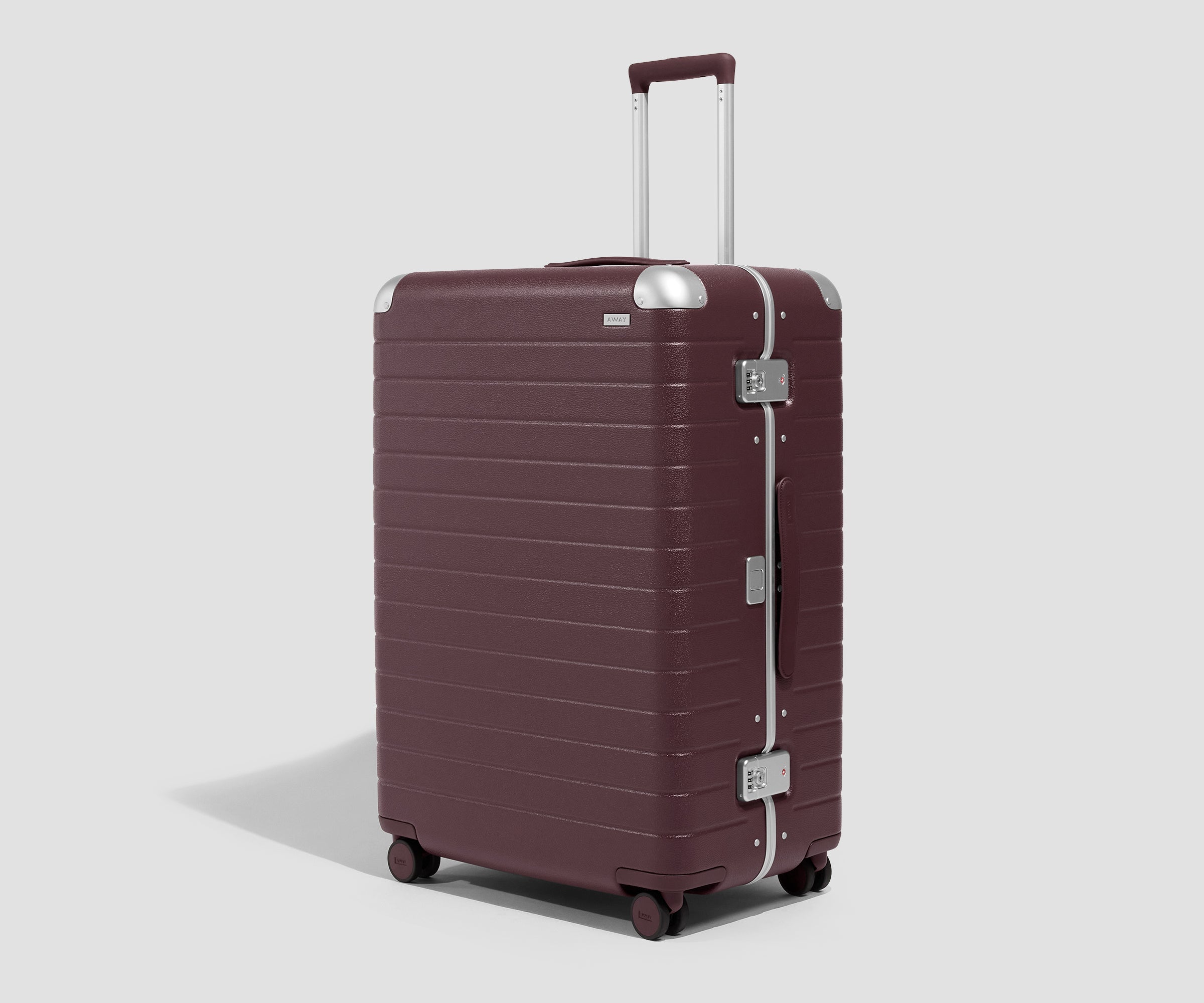 The Aluminum Edge Large in Oxblood Red