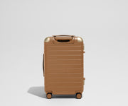 The Aluminum Edge Bigger Carry-On in Cognac Brown