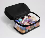 Clear Cosmetic Case in Jet Black