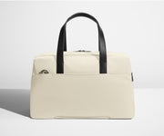 Back view of The Overnight bag with trolley sleeve pass-through