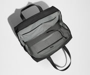 Empty Everywhere Bag, showing the interior organization with multiple slip pockets, zippered pocket, and key leash