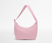 Pink handbag on a light gray background