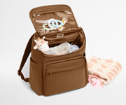 Featherlight Diaper Backpack in Amaro Brown