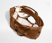 Featherlight Diaper Tote in Amaro Brown