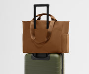 Featherlight Diaper Tote in Amaro Brown
