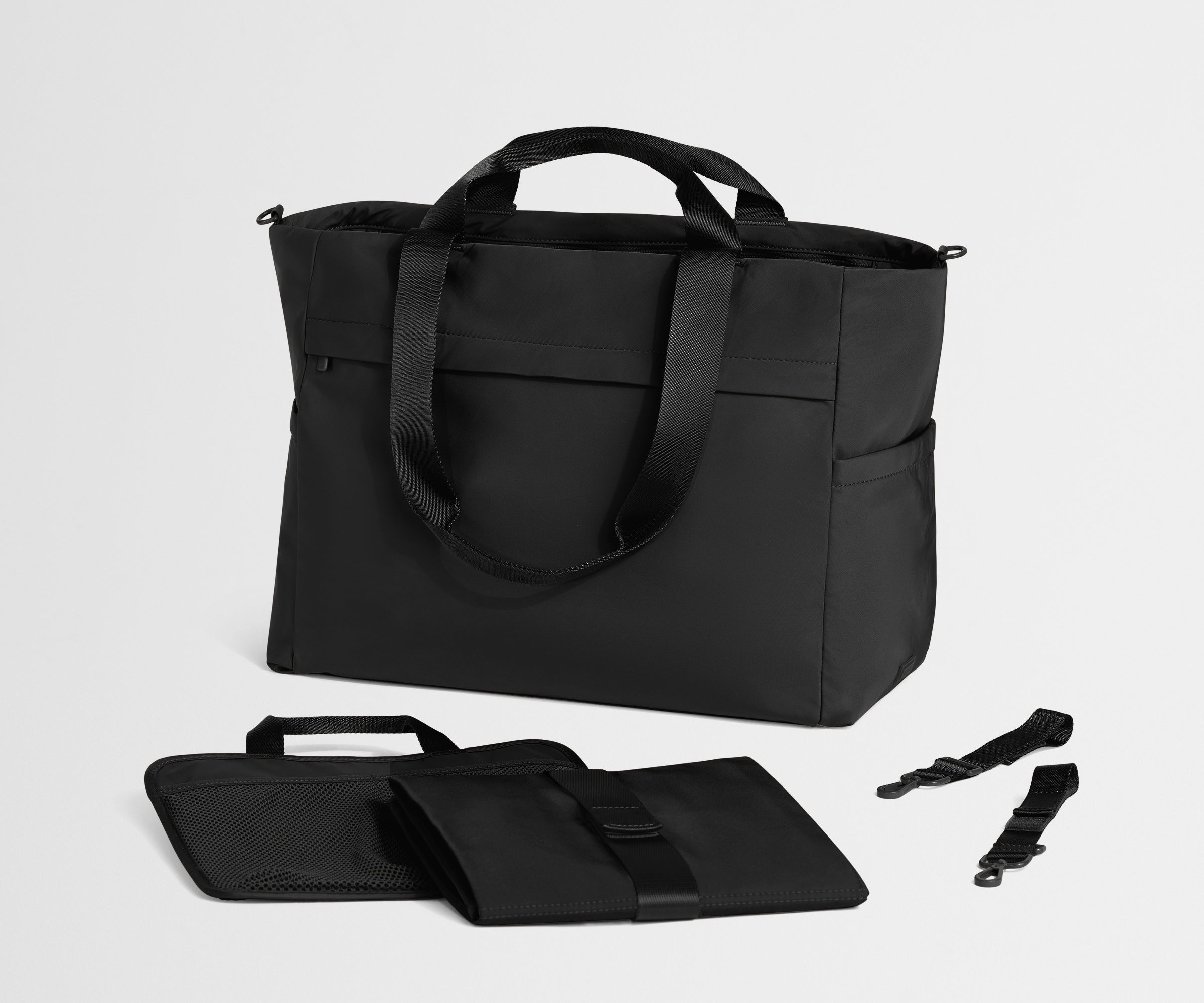 Featherlight Diaper Tote in Jet Black