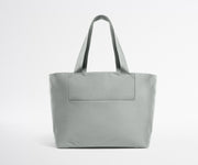 Gray tote bag on a white background