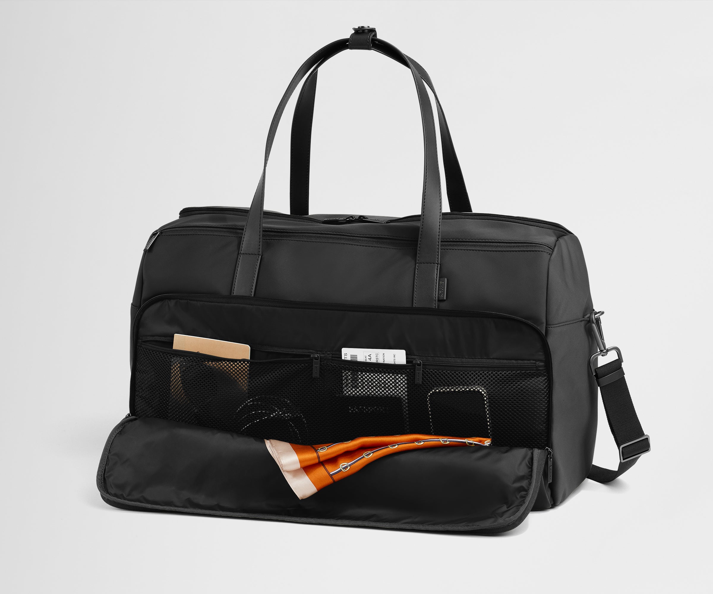 Garment Duffle in Jet Black