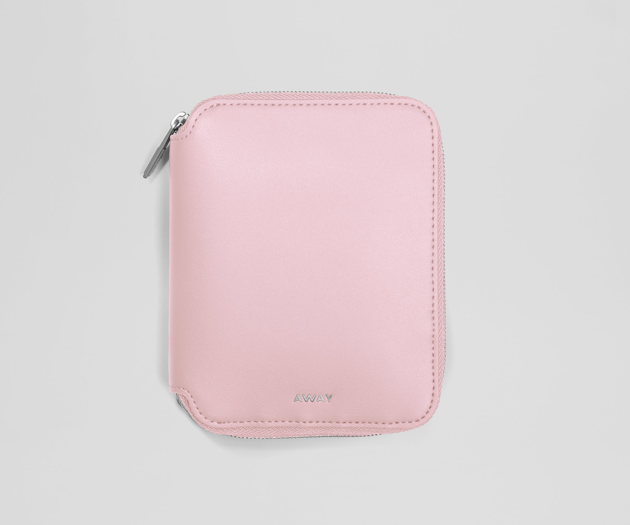 Pink zippered jewelry case