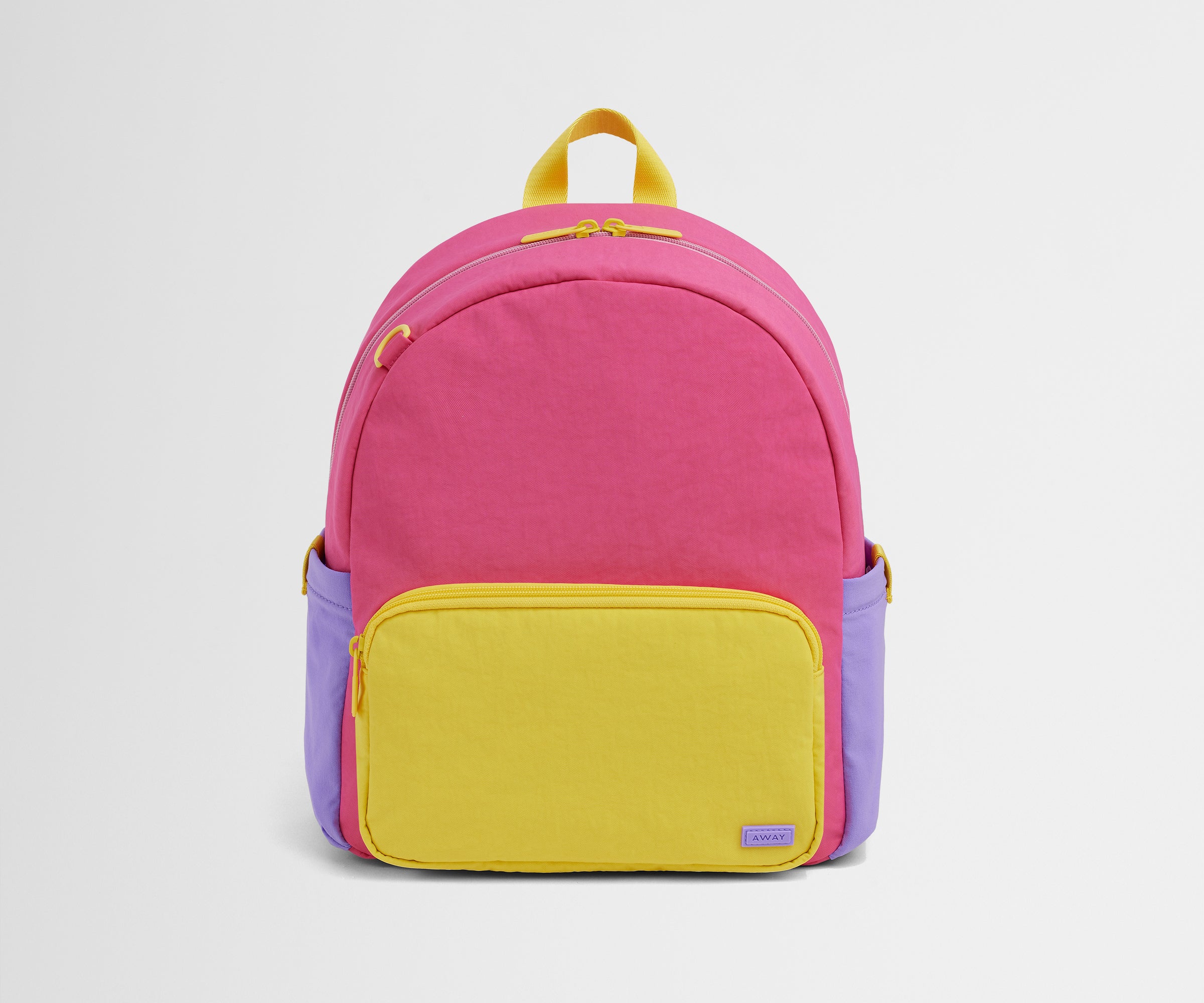 Front product view of the Kids Backpack in Cotton Candy Pink