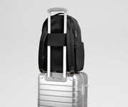 Leather Backpack in Jet Black