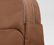Leather Backpack in Saddle Brown