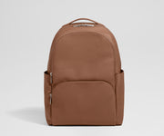 Leather Backpack in Saddle Brown