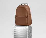 Leather Backpack in Saddle Brown