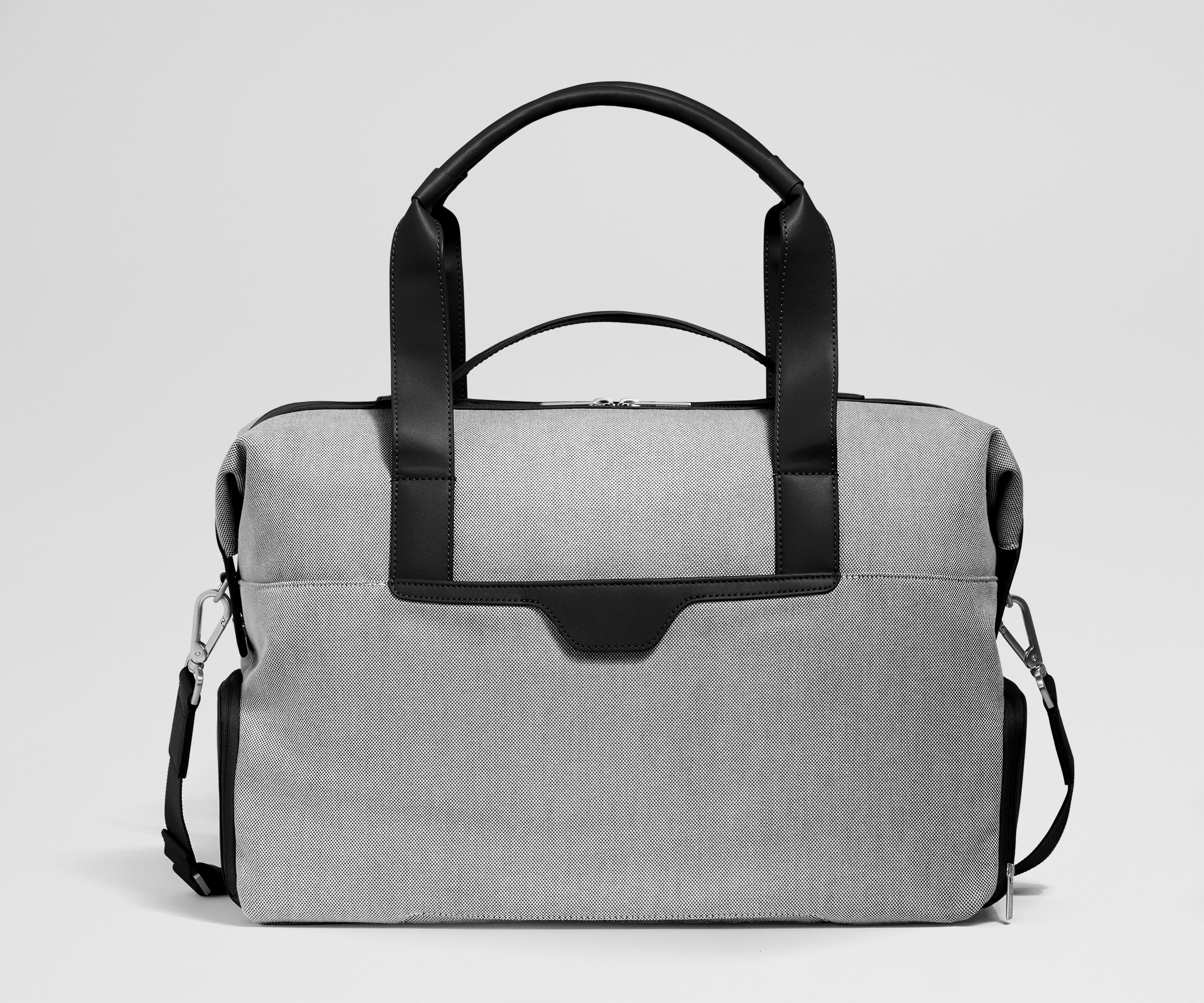 Canvas Overnight Bag in Jet Black