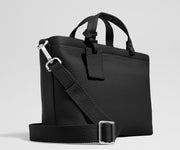 Leather Crossbody in Jet Black