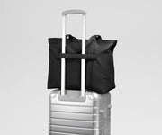 Leather Tote in Jet Black