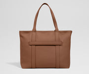 Leather Tote in Saddle Brown