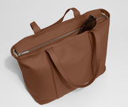 Leather Tote in Saddle Brown