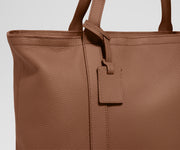 Leather Tote in Saddle Brown