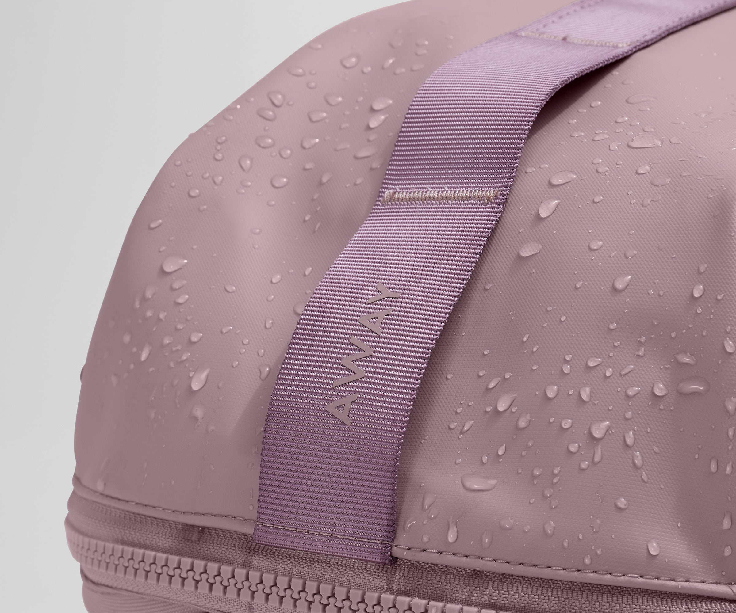 Water droplets on the water repellent material