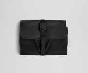 Folded Active Hanging Toiletry Bag with strap buckled