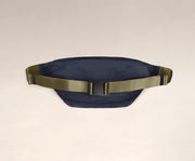 Back view of The Packable Sling Bag's adjustable crossbody strap and buckle closure