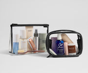 Clear Pouch Set in Jet Black