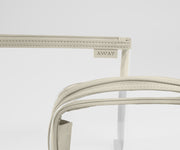 Clear Pouch Set in Salt White