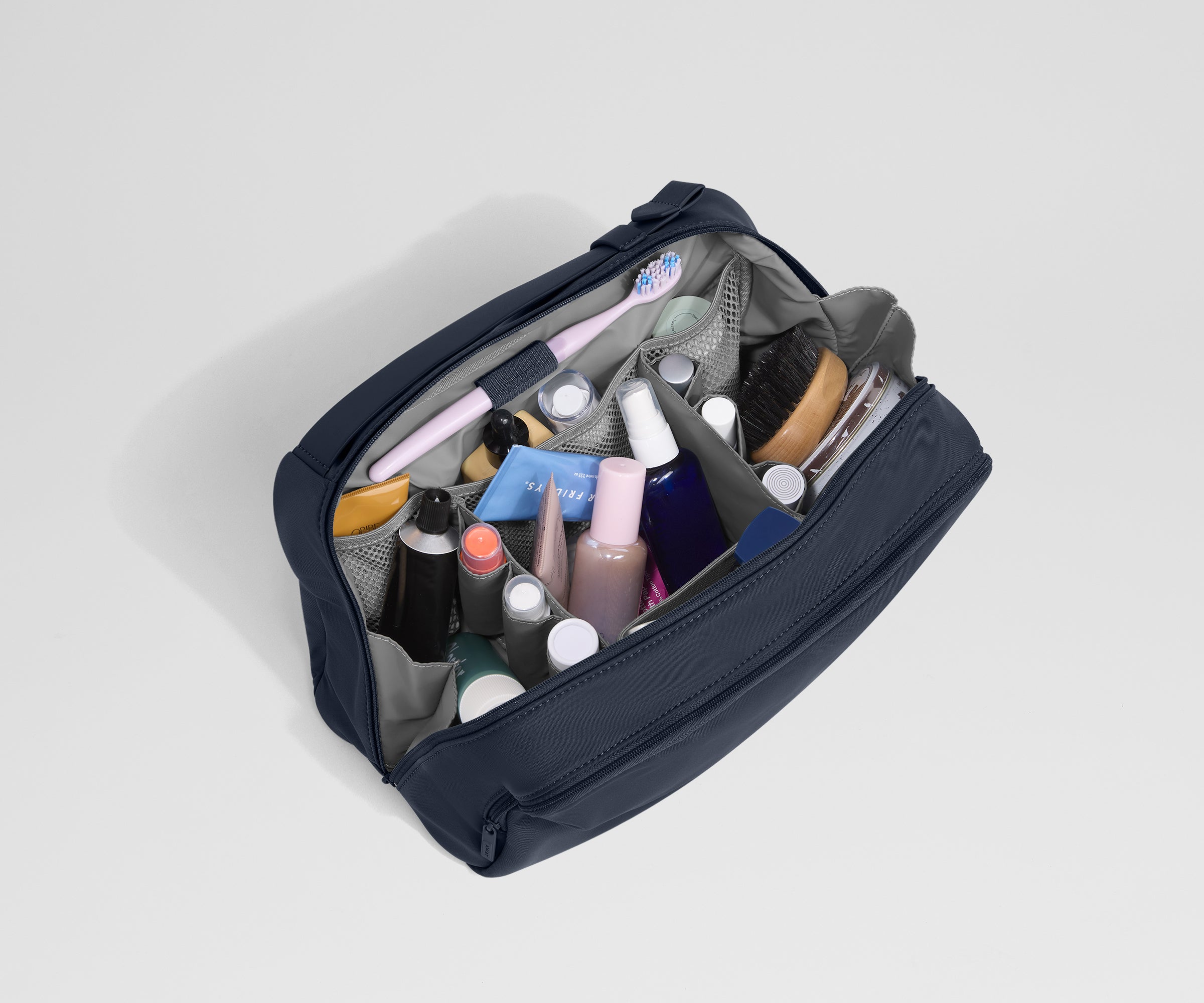 Extra Large Toiletry Bag in Navy Blue
