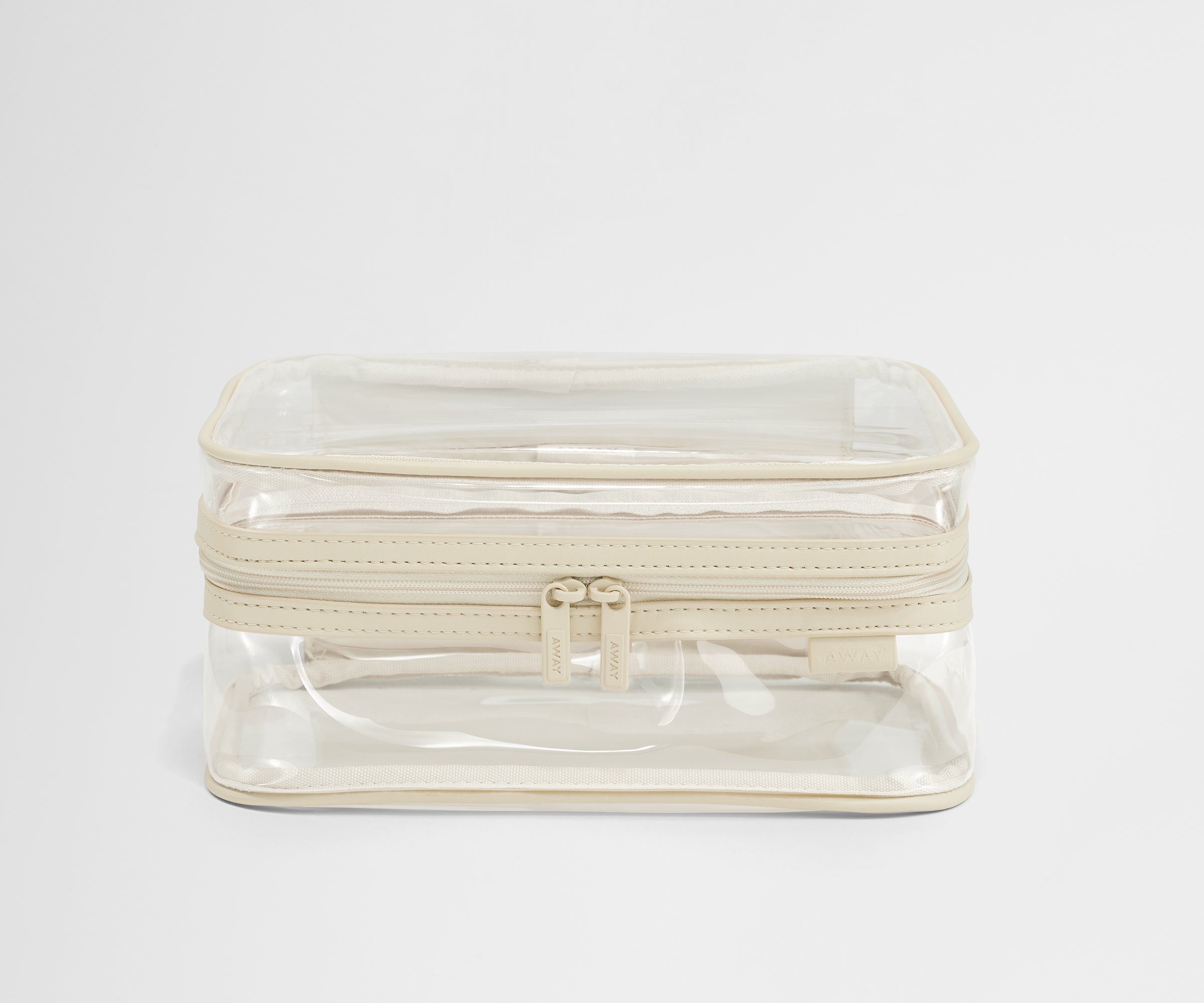 Front view of the Clear Toiletry Bag