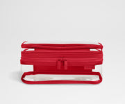 Clear Toiletry Bag in Cherry Red