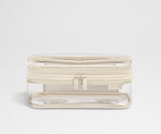 Clear Toiletry Bag in Salt White