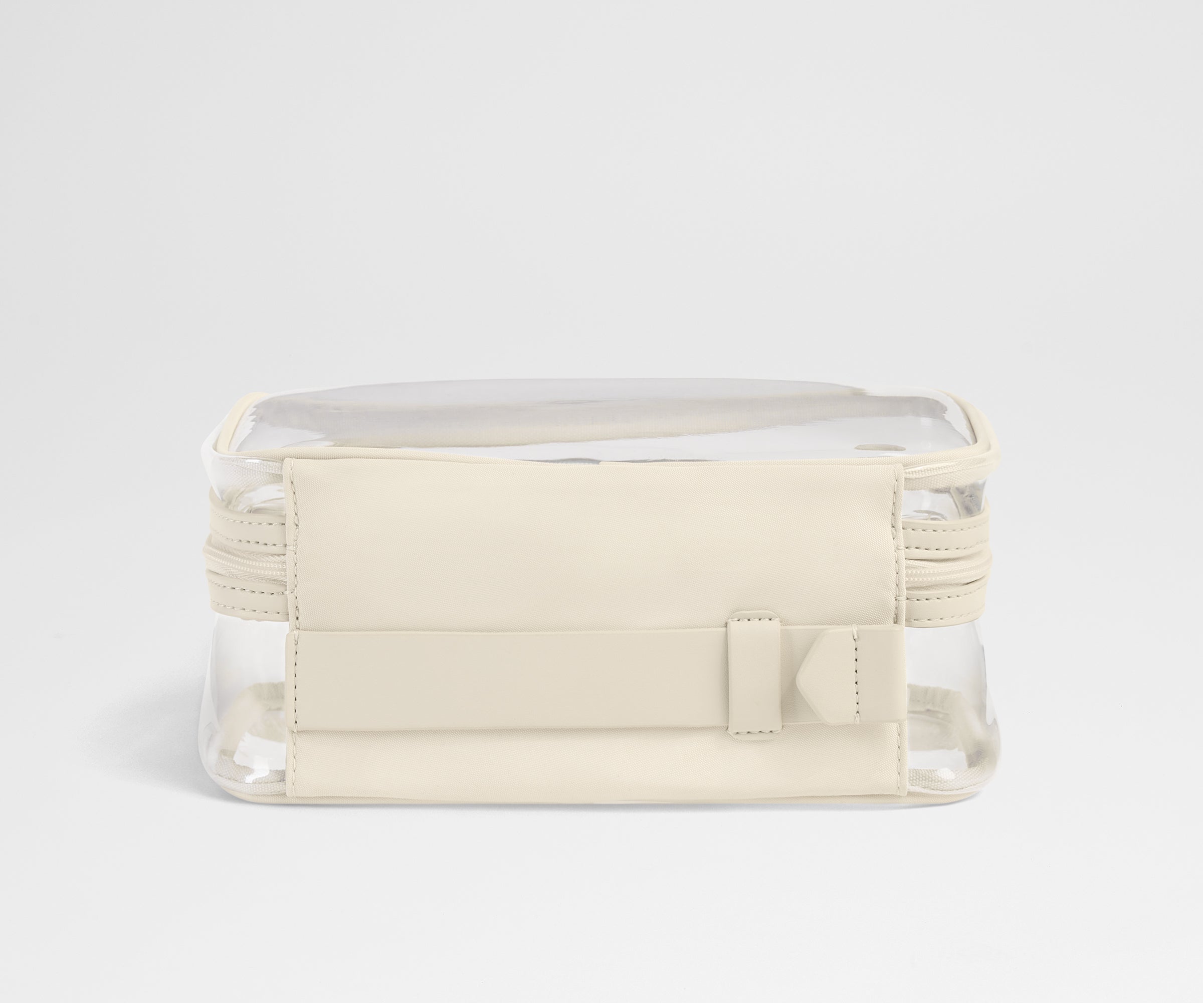 Clear Toiletry Bag in Salt White