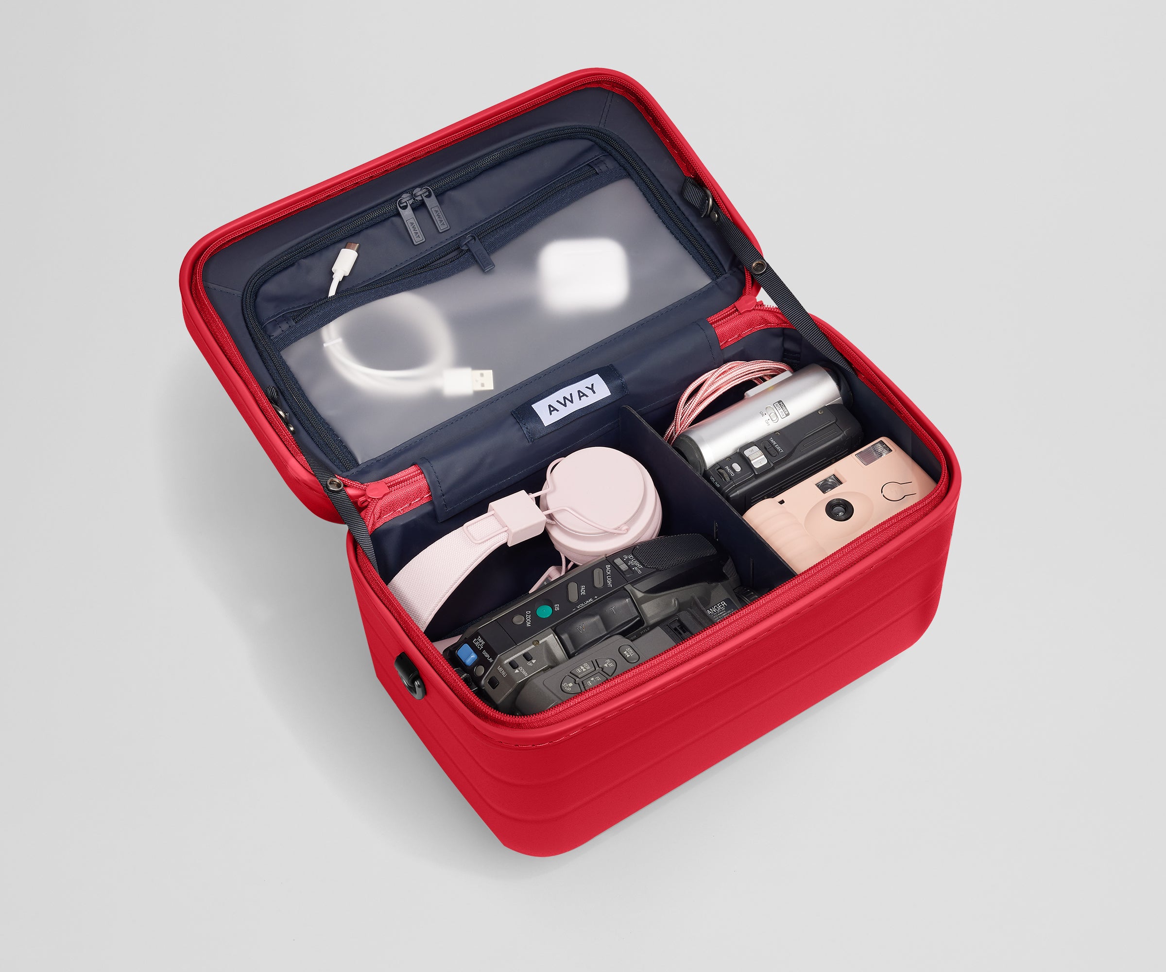 The Train Case in Cherry Red