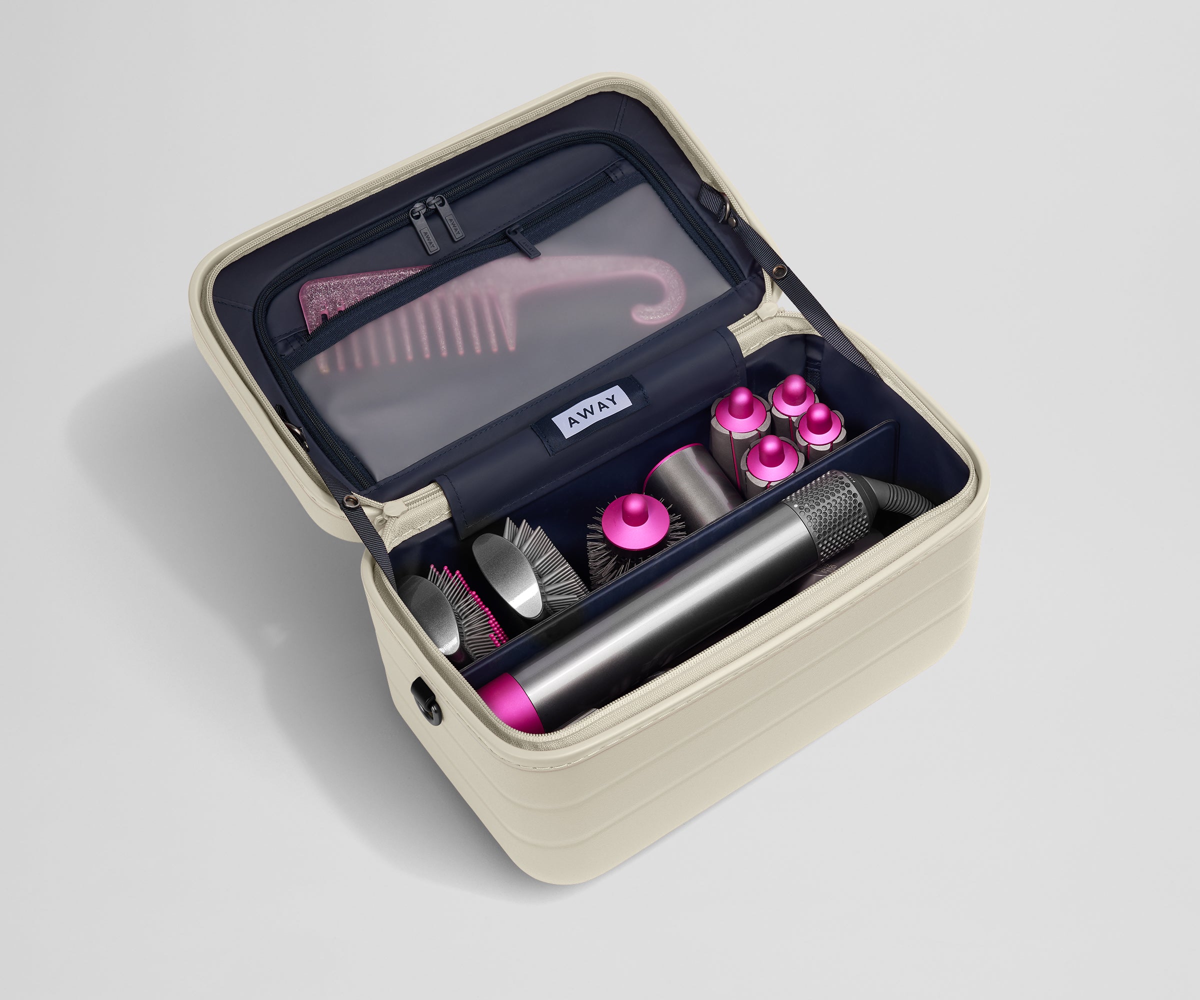 The Train Case in Salt White