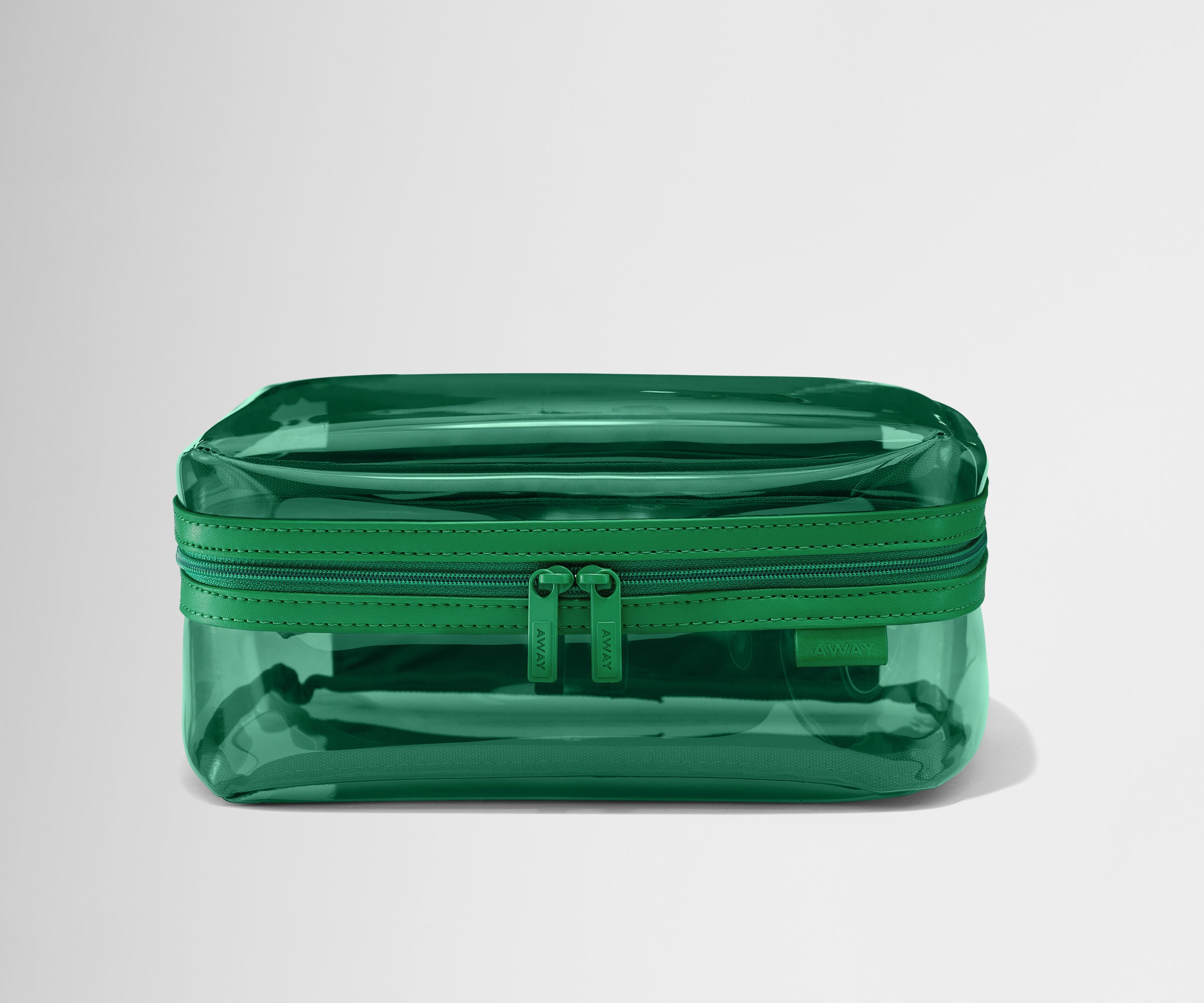 Front view of the Clear Toiletry Bag