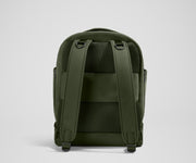 Back view of the Diaper Backpack showing the padded shoulder straps and trolley sleeve