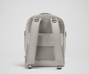 Back view of the Diaper Backpack showing the padded shoulder straps and trolley sleeve