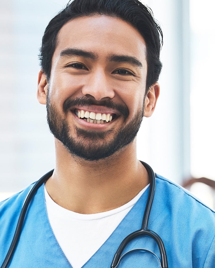 A portrait of a nurse