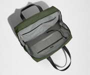 Empty Everywhere Bag, showing the interior organization with multiple slip pockets, zippered pocket, and key leash