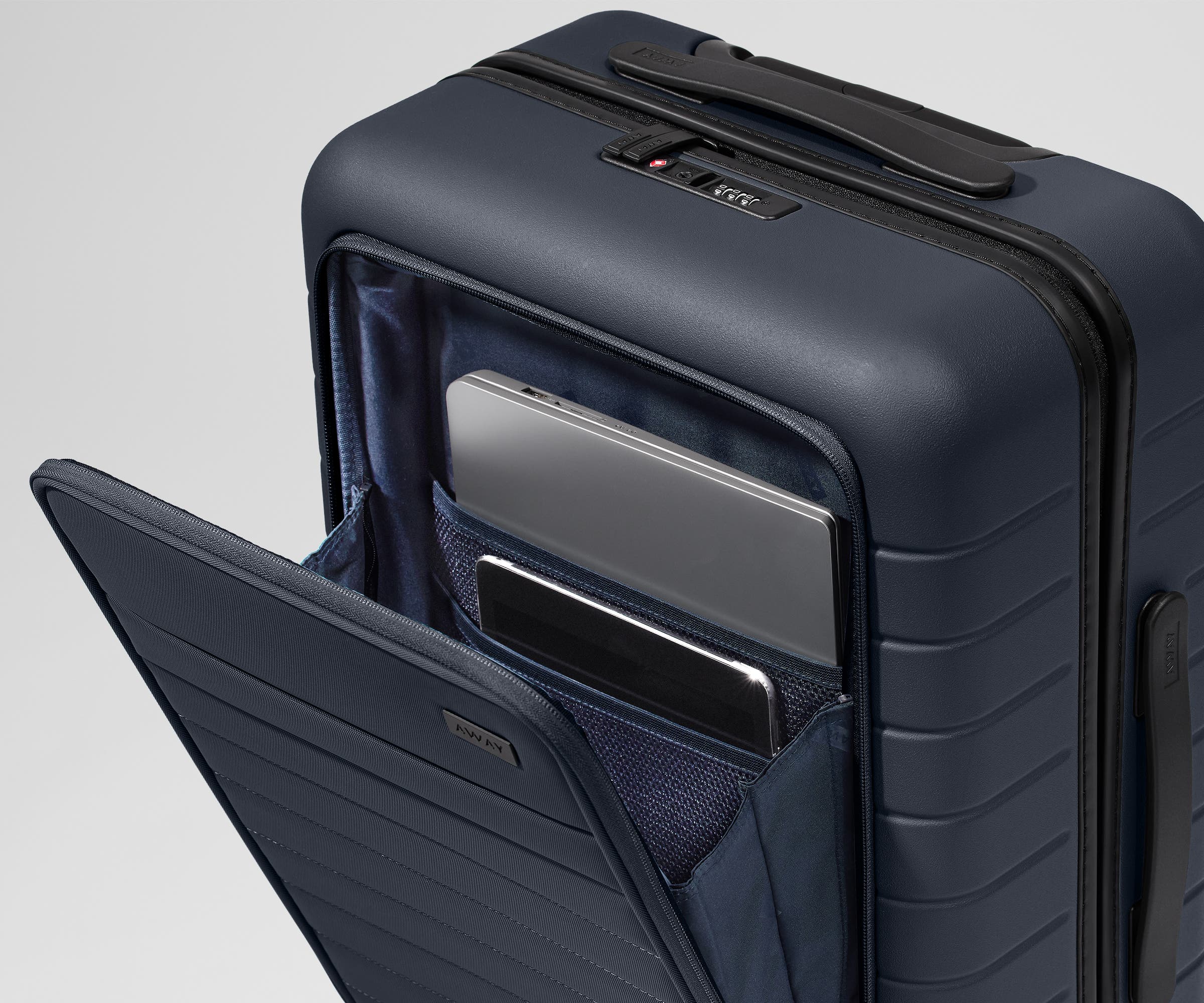 The Front Pocket Bigger Carry-On | Navy Blue