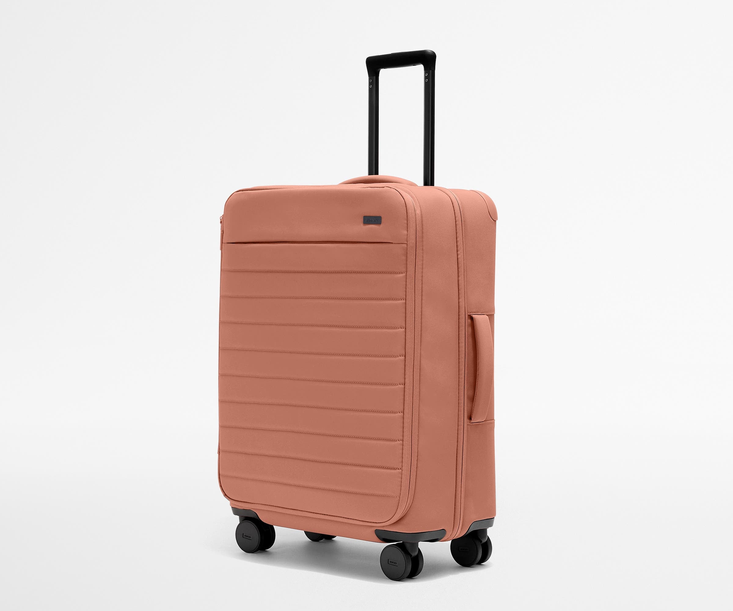 Angled view of the Softside Medium suitcase