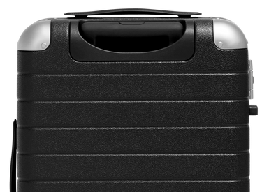 The Aluminum Edge Bigger Carry-On in Jet Black